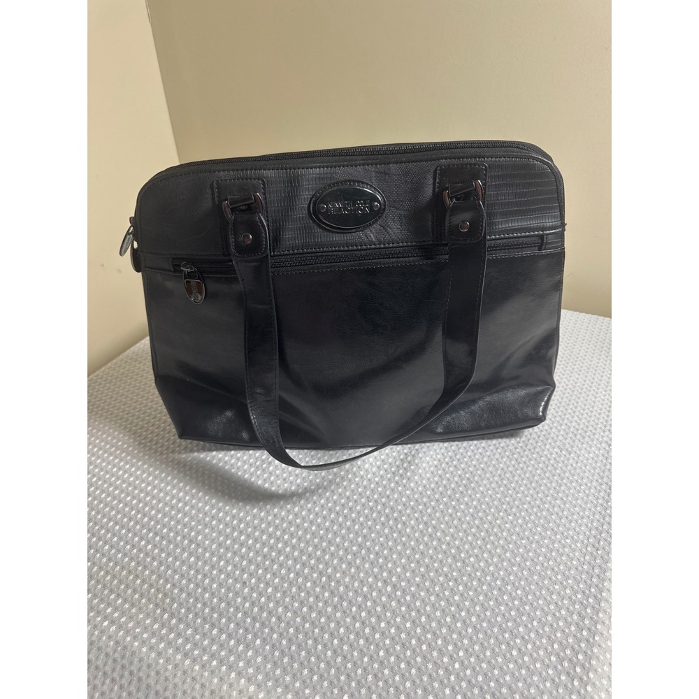 Kenneth Cole‎ Reaction Laptop Tote Bag Women Large Black briefcase Professional